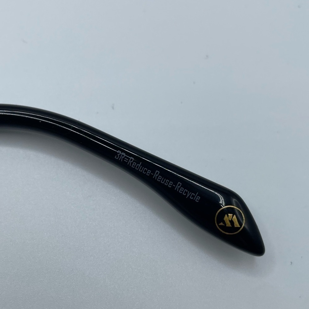MITA SOLE Black Oversized Womens 100% Sustainable Sunglasses C2 54-22-145 NWOT - Picture 10 of 12